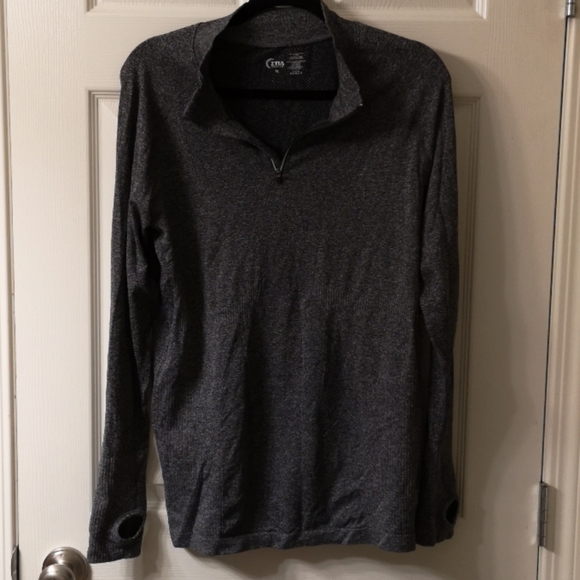 Zyia Fog Performance 1/4 Zip Gray Pullover XL - Picture 4 of 8